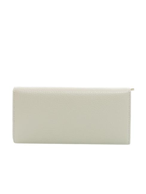 DOT Grand portefeuille en cuir textur&eacute; m&ucirc;re - Portefeuilles Femme