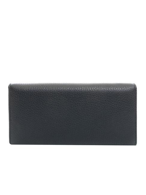 DOT Grand portefeuille en cuir textur&eacute; dARKBlue - Portefeuilles Femme