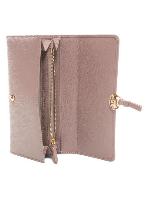 DOT Grand portefeuille en cuir textur&eacute; an&eacute;mone - Portefeuilles Femme