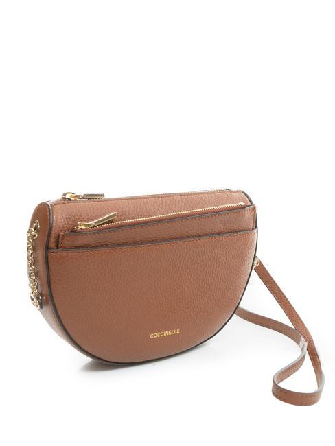 KALI Sac bandouli&egrave;re en cuir avec pochette BRULE - Sacs pour Femme