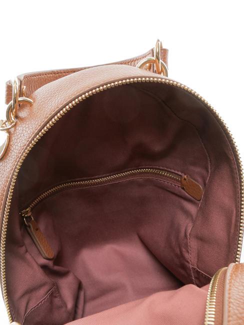 ALPHA Sac &agrave; dos en cuir textur&eacute; BRULE - Sacs pour Femme