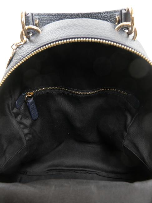 ALPHA Sac &agrave; dos en cuir textur&eacute; dARKBlue - Sacs pour Femme