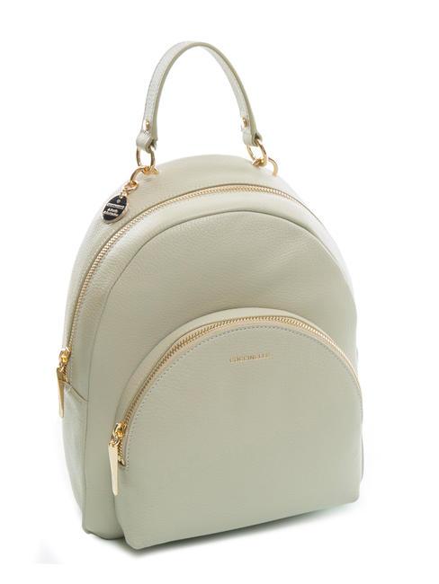 ALPHA Sac &agrave; dos en cuir textur&eacute; m&ucirc;re - Sacs pour Femme