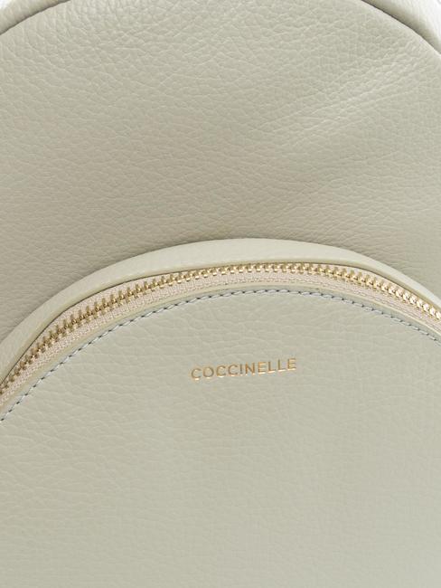 ALPHA Sac &agrave; dos en cuir textur&eacute; m&ucirc;re - Sacs pour Femme