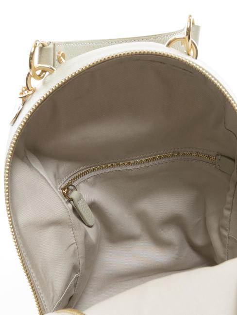 ALPHA Sac &agrave; dos en cuir textur&eacute; m&ucirc;re - Sacs pour Femme