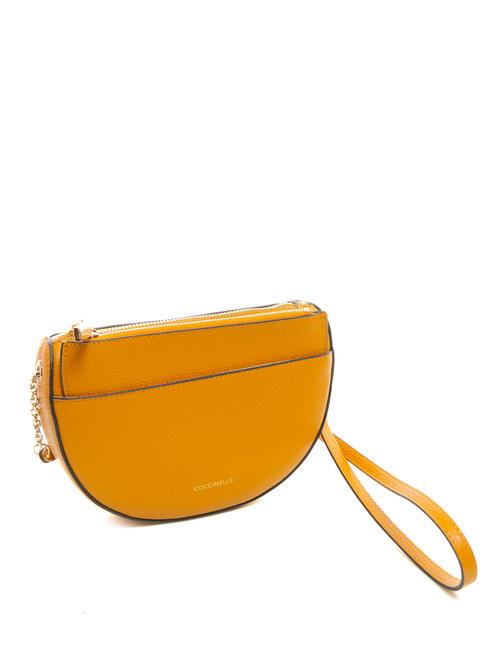 KALI Sac bandouli&egrave;re en cuir avec pochette r&eacute;sine - Sacs pour Femme