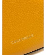 COCCINELLE KALI Sac bandouli&egrave;re en cuir avec pochette r&eacute;sine - Sacs pour Femme - 6