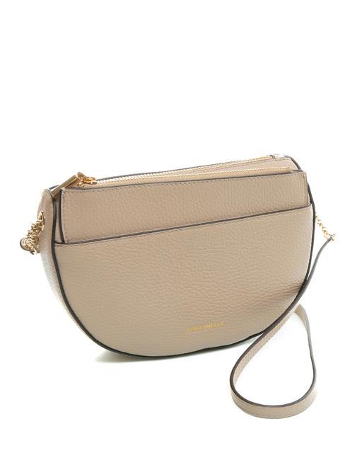 KALI Sac bandouli&egrave;re en cuir avec pochette rose poudr&eacute; - Sacs pour Femme