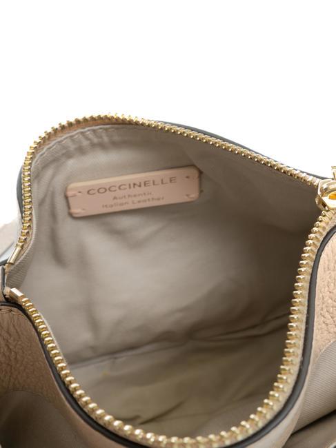 KALI Sac bandouli&egrave;re en cuir avec pochette rose poudr&eacute; - Sacs pour Femme