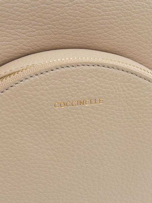 ALPHA Sac &agrave; dos en cuir textur&eacute; rose poudr&eacute; - Sacs pour Femme