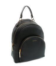 COCCINELLE ALPHA Sac &agrave; dos en cuir textur&eacute; Noir - Sacs pour Femme - 2