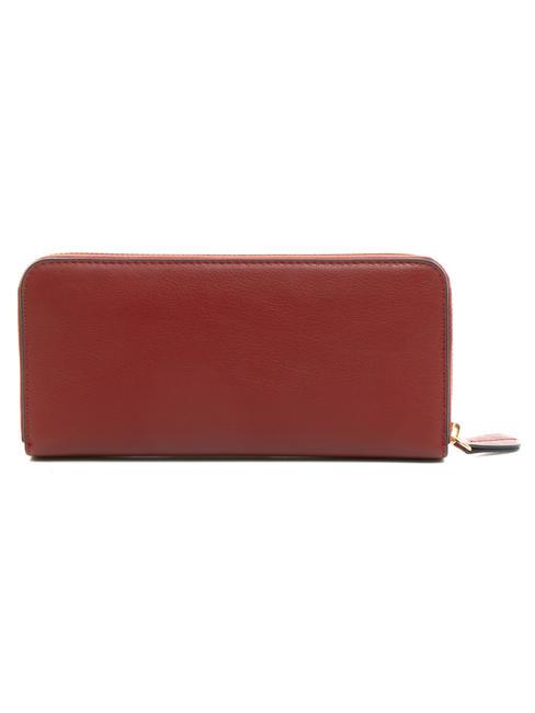 T OVAL Portefeuille zipp&eacute; rouge vif - Portefeuilles Femme