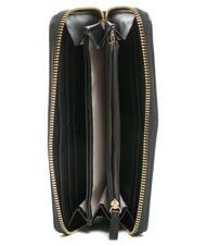 TWINSET T OVAL Portefeuille zipp&eacute; noir - Portefeuilles Femme - 2