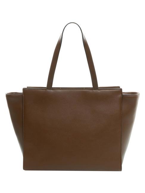 MADAME Sac shopping avec bandouli&egrave;req chocolat - Sacs pour Femme