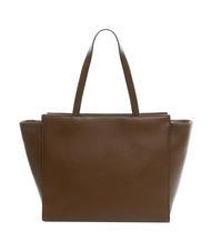 TWINSET MADAME Sac shopping avec bandouli&egrave;req chocolat - Sacs pour Femme - 4