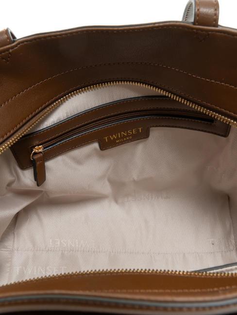 MADAME Sac shopping avec bandouli&egrave;req chocolat - Sacs pour Femme