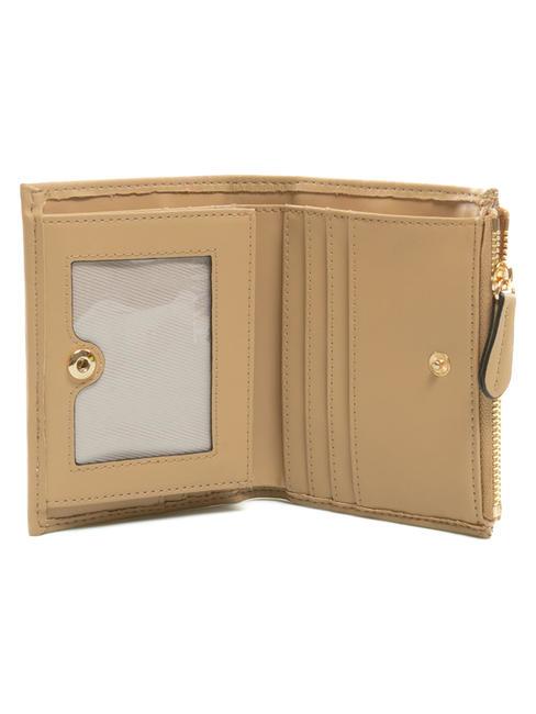 T OVAL Portefeuille brun noix de p&eacute;can - Portefeuilles Femme