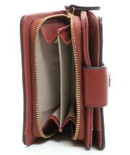 TWINSET T OVAL Petit portefeuille zipp&eacute; rouge vif - Portefeuilles Femme - 4