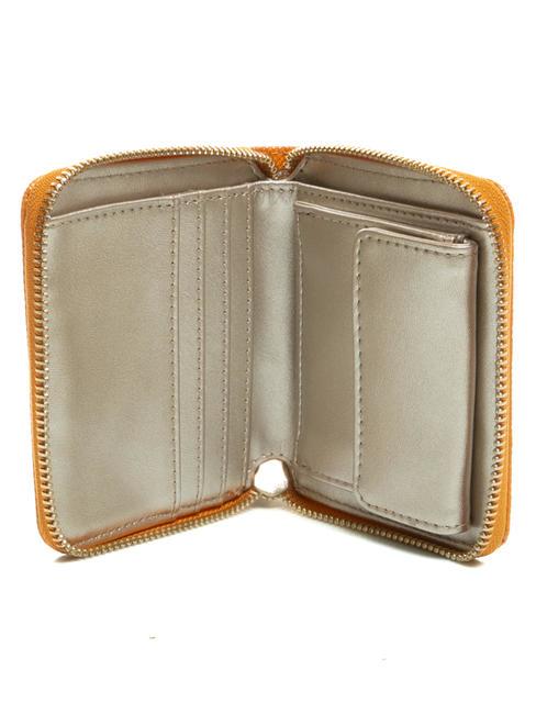 LAUREL Petit portefeuille zipp&eacute; citrouille - Portefeuilles Femme
