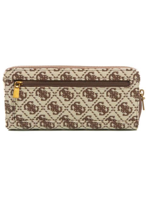 LAUREL Logo Portefeuille avec dragonne marron - Portefeuilles Femme