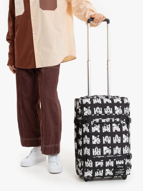 TRANSIT'R S x DISNEY 100 Chariot &agrave; bagages &agrave; main visages de Mickey - Valises cabine