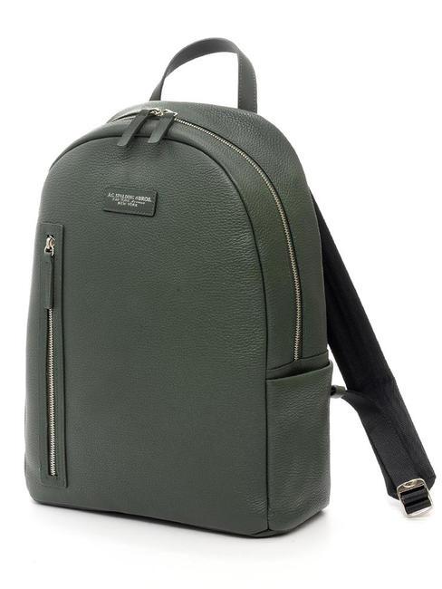 TOURIST Sac &agrave; dos PC 15", en cuir for&ecirc;t verte - Sacs &agrave; dos pour ordinateur portable