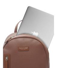 SPALDING TOURIST Sac &agrave; dos PC 15", en cuir marron - Sacs &agrave; dos pour ordinateur portable - 4
