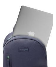 SPALDING TOURIST Sac &agrave; dos PC 15", en cuir bleu - Sacs &agrave; dos pour ordinateur portable - 4