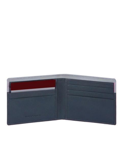 URBAN Porte-feuille en cuire gris-bordeaux - Portefeuilles Homme