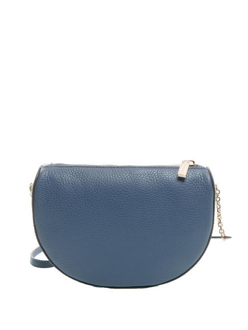 KALI Sac bandouli&egrave;re en cuir avec pochette myrtille - Sacs pour Femme
