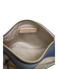 COCCINELLE KALI Sac bandouli&egrave;re en cuir avec pochette myrtille - Sacs pour Femme - 6