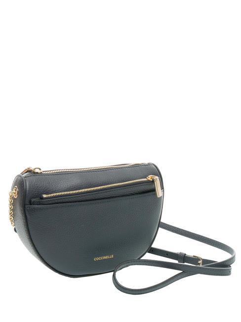 KALI Sac bandouli&egrave;re en cuir avec pochette dARKBlue - Sacs pour Femme