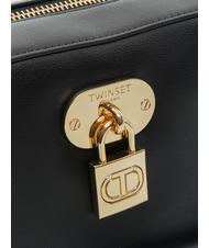 TWINSET T LOCK Sac d'&eacute;paule noir - Sacs pour Femme - 3