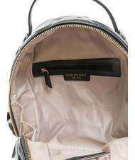 TWINSET LOGO QUILTED Sac &agrave; dos noir - Sacs pour Femme - 5