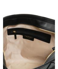 TWINSET T LOCK Sac d'&eacute;paule noir - Sacs pour Femme - 5