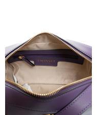 TWINSET T LOCK Sac d'&eacute;paule violet - Sacs pour Femme - 5