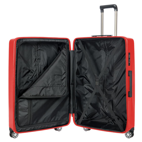 CERVIA Ensemble chariot 3 cabines + moyen + grand rouge - Ensemble Valises