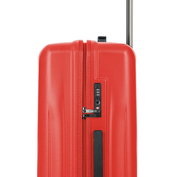 CERVIA Ensemble chariot 3 cabines + moyen + grand rouge - Ensemble Valises