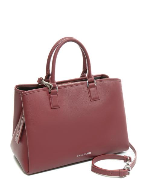 NEW IRIS Sac &agrave; main avec bandouli&egrave;re rubis fonc&eacute; - Sacs pour Femme