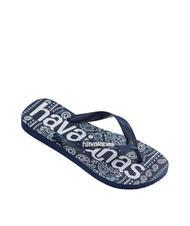 HAVAIANAS TOP LOGOMANIA FASHION Tongs en caoutchouc navyblu - Chaussures unisexe - 2