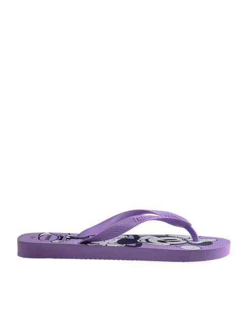 TOP DISNEY Tongs en caoutchouc prisme violet - Chaussures Femme