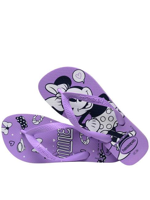 TOP DISNEY Tongs en caoutchouc prisme violet - Chaussures Femme