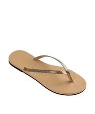 HAVAIANAS YOU GLITTER Tongs d'or - Chaussures Femme - 2
