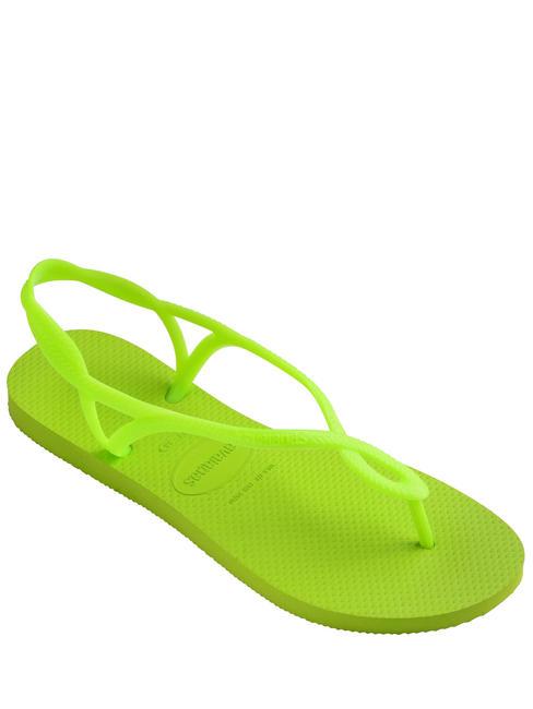 Tongs LUNA vert citron - Chaussures Femme