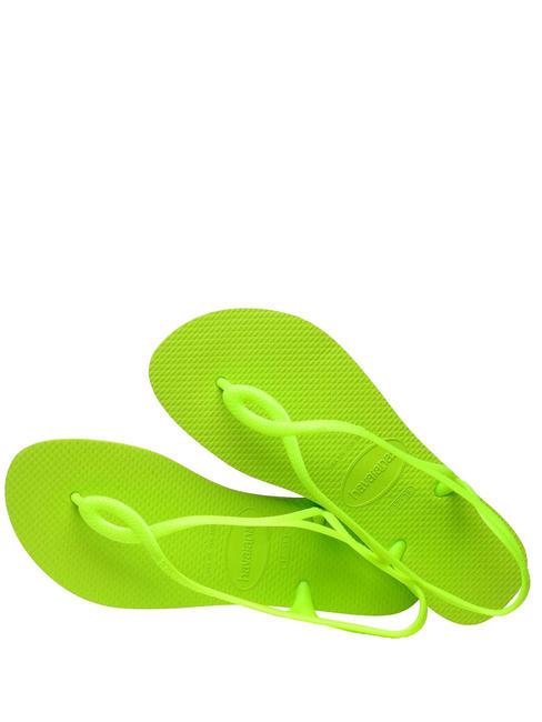 Tongs LUNA vert citron - Chaussures Femme