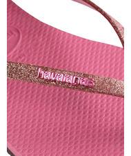 HAVAIANAS YOU GLITTER Tongs velours rose - Chaussures Femme - 5