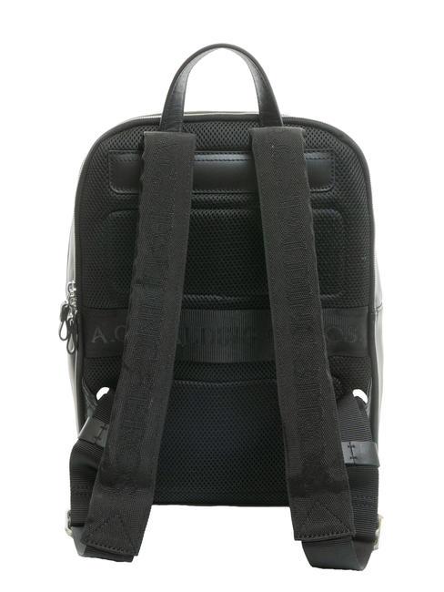 ICONIC NEW YORK Sac &agrave; dos pour ordinateur portable 15", en cuir noir - Sacs &agrave; dos pour ordinateur portable