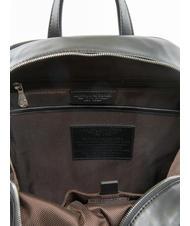SPALDING ICONIC NEW YORK Sac &agrave; dos pour ordinateur portable 15", en cuir noir - Sacs &agrave; dos pour ordinateur portable - 4