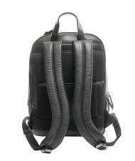 SPALDING TECH Grand sac &agrave; dos en cuir noir - Sacs &agrave; dos pour ordinateur portable - 2