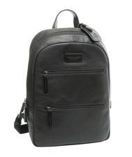 SPALDING TECH Grand sac &agrave; dos en cuir noir - Sacs &agrave; dos pour ordinateur portable - 3